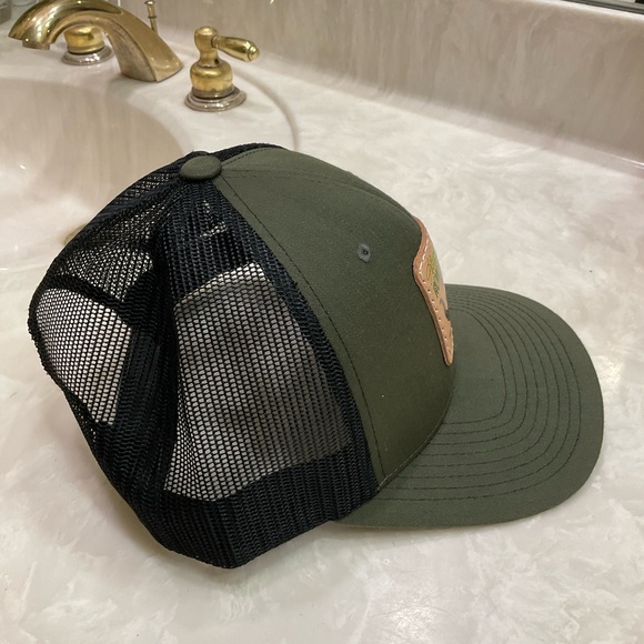 Alligator Row Bergeron Hat, Save the Everglades, Olive Green, Adjustable Size - Picture 5 of 8